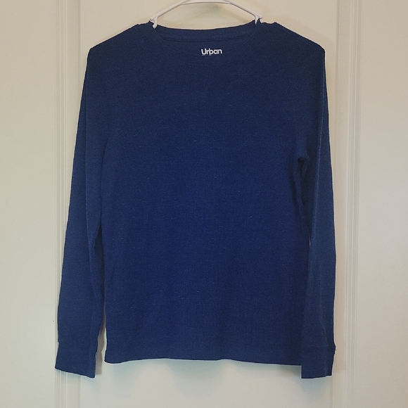urban pipeline Other - Urban PIpeline Boy's Deep Blue Thermal Crewneck Tee Long Sleeve LARGE
